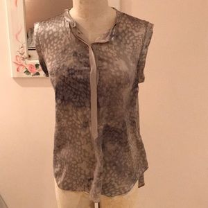 Rebecca Taylor sz 6 top 100% silk